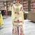 Off-white embroidered tissue silk kurta palazzo set