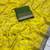 Yellow Color Designer Dola SIlk Blnd Zari Weaving Saree