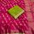 Rani Pink Color Designer Dola SIlk Blnd Zari Weaving Saree