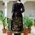 Women's Beautiful Printed Work Chanderi Fabric Straight Kurta Pant and Dupatta Set