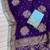 Purple Color Dola SIlk Blnd Zari Weaving With Meenakari Wedding Saree
