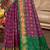 wine patola silk blend woven work traditional saree