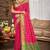 rani pink patola silk blend woven work traditional saree