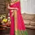 rani pink patola silk blend woven work traditional saree