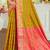 mustard yellow patola silk blend woven work traditional saree