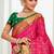 rani pink patola silk blend woven work traditional saree