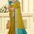 olive mustard patola silk blend woven work traditional saree