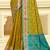olive mustard patola silk blend woven work traditional saree