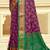 wine patola silk blend woven work traditional saree