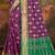 purple patola silk blend woven work traditional saree