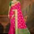 rani pink patola silk blend woven work traditional saree