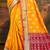 yellow patola silk blend woven work traditional saree
