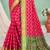 rani pink patola silk blend woven work traditional saree
