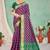 purple patola silk blend woven work traditional saree