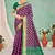 purple patola silk blend woven work traditional saree