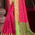 rani pink patola silk blend woven work traditional saree