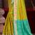 olive mustard patola silk blend woven work traditional saree