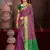 purple patola silk blend woven work traditional saree