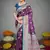 wine silk blend woven work traditional saree