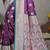 wine silk blend woven work traditional saree