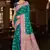 emerald green silk blend woven work traditional saree