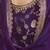 Purple Jaquard Silk Embroidery sequence Work Kurta Palazzo With Dupatta