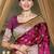 light plum silk blend woven work traditional saree