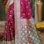 light plum silk blend woven work traditional saree