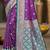 deep purple silk blend woven work traditional saree