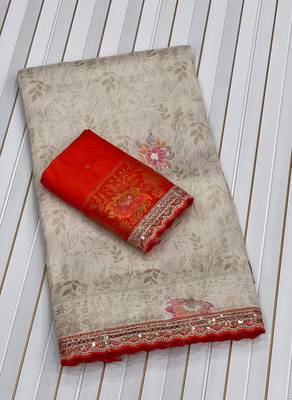 Off White Color Dola Silk With Meenakari Zari Weaving Saree 4