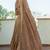 Beige tissue embroidered lehenga blouse and dupatta