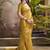 gold kiri silk blend zari weaving party wear saree