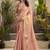 baby pink kiri silk blend zari weaving party wear saree
