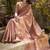 baby pink kiri silk blend zari weaving party wear saree