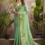 sea green kiri silk blend zari weaving party wear saree