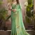 sea green kiri silk blend zari weaving party wear saree