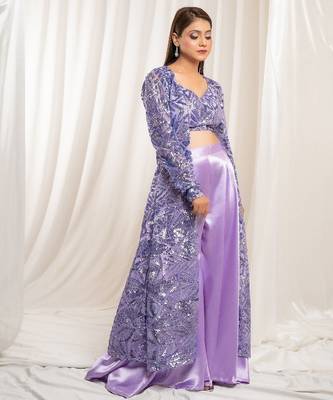 Twilight lavender shrug sharara set 2