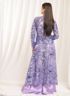 Twilight lavender shrug sharara set 3