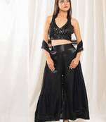 Blackout beauty palazzo indo-western set