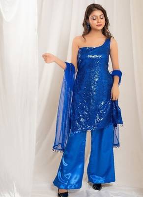 Blue majesty palazzo indo-western set 3