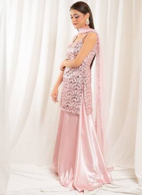 Pink mirage sharara set 2