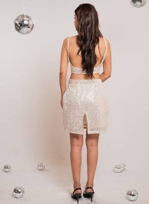 Off - white sequin co-ord 5