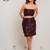 Burgundy sequin co-ord