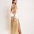 Golden satin dress