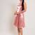 Rose gold satin dress