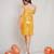 Yellow sequin dress