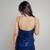 Navy blue sequin mini dress