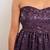 Mauve balloon sequin frock