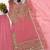 pink crunchy silk salwar suit with embroidery work