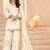 Sparkling Off-White Sequins Chinon Festival Wear Palazzo Suit